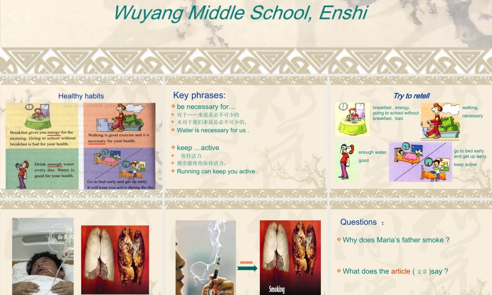 八年级英语Topic 2 I must ask him to give up smoking课件