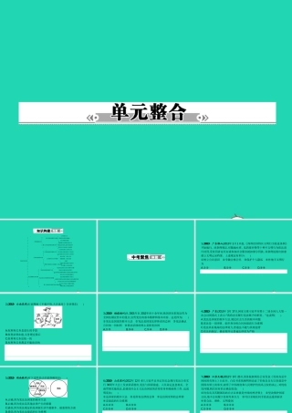 八年级政治下册 第五单元 我是中国公民单元整合课件 粤教版 课件