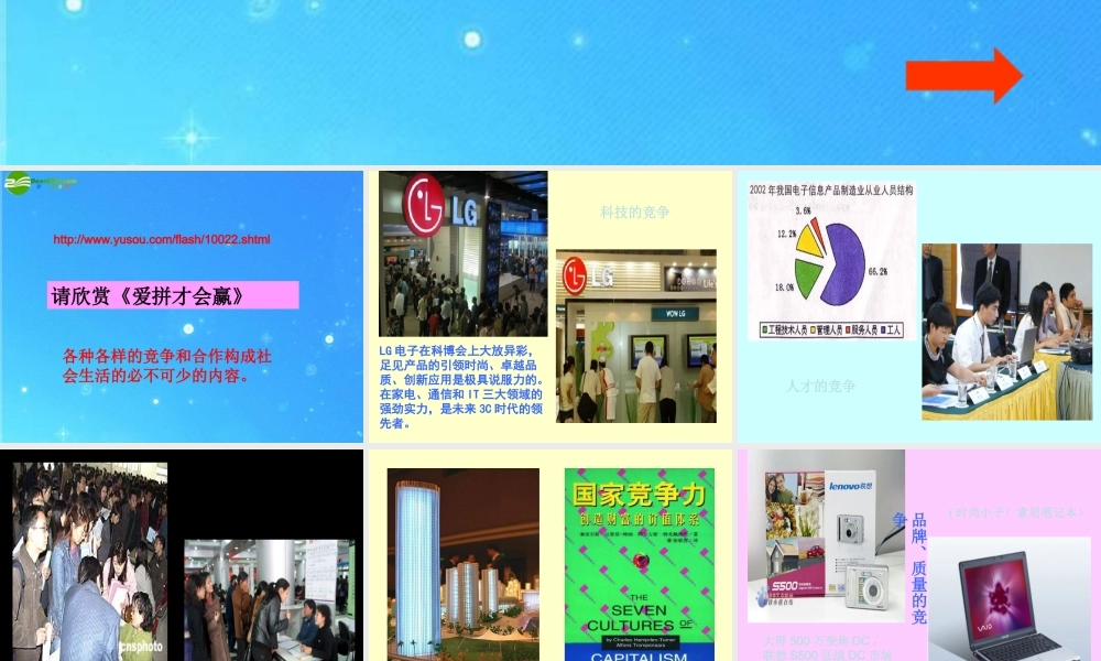 八年级政治下册 竞争与合作3 课件 陕教版 课件