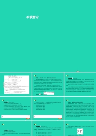 八年级生物上册 第四单元 第四章 生物的遗传与变异本章整合课件 (新版)济南版 课件