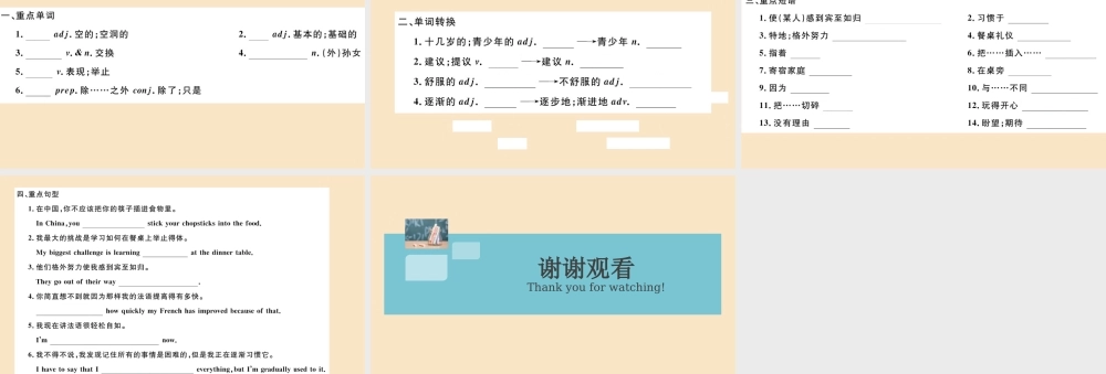 九年级英语全册 Unit 10 You re supposed to shake hands Section B(小册子)作业课件 (新版)人教新目标版 课件