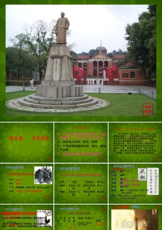 中学八年级历史上册(第8课 辛亥革命)课件 北师大版 课件