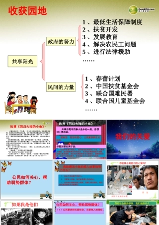 八年级政治上册 第四单元第一课 关爱社会课件 粤教版 课件
