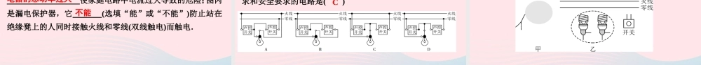 九年级物理全册 期末复习训练 第十九章 生活用电课件 (新版)新人教版 课件
