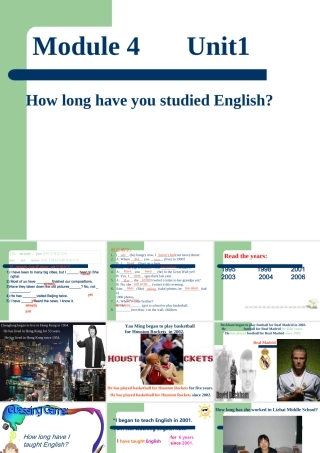 八年级英语上册Module 4 unit 1 课件外研版 课件