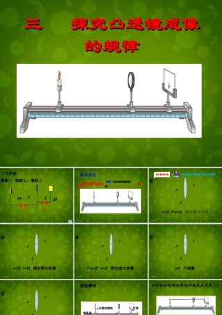 八年级物理上册(5.3 凸透镜成像的规律)课件 (新版)新人教版 课件
