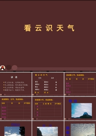 七年级语文上册 看云识天气 课件