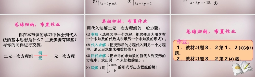 新疆乌鲁木齐市九聖教育培训中心七年级数学下册 8.2 消元—二元一次方程的解法课件1 新人教版 课件