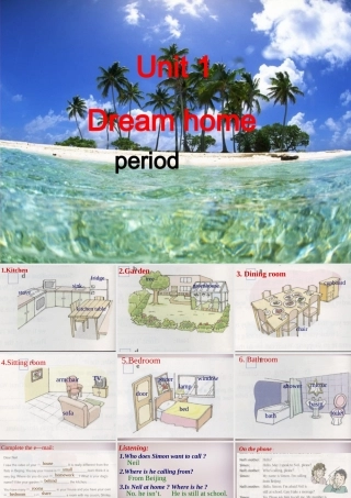 中学七年级英语下册 Unit 1 Dream homes period 2课件 牛津版 课件
