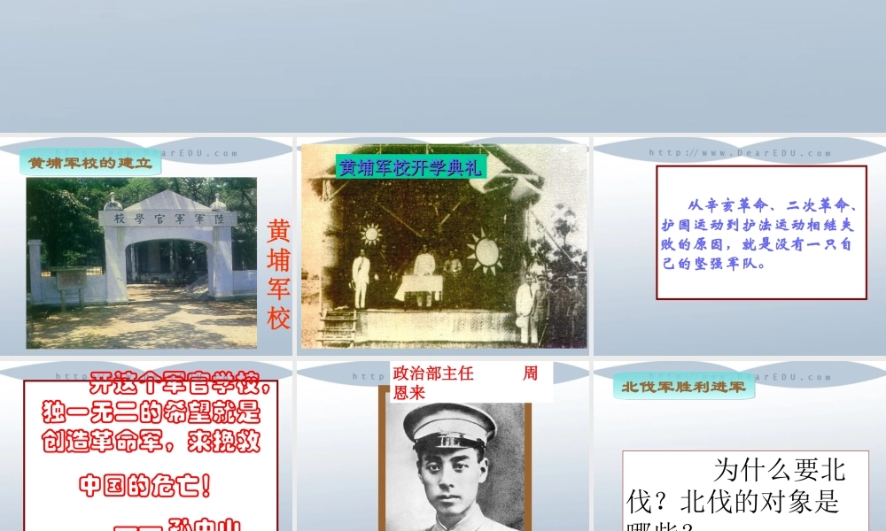 八年级历史第11课 北伐战争课件 人教版 课件