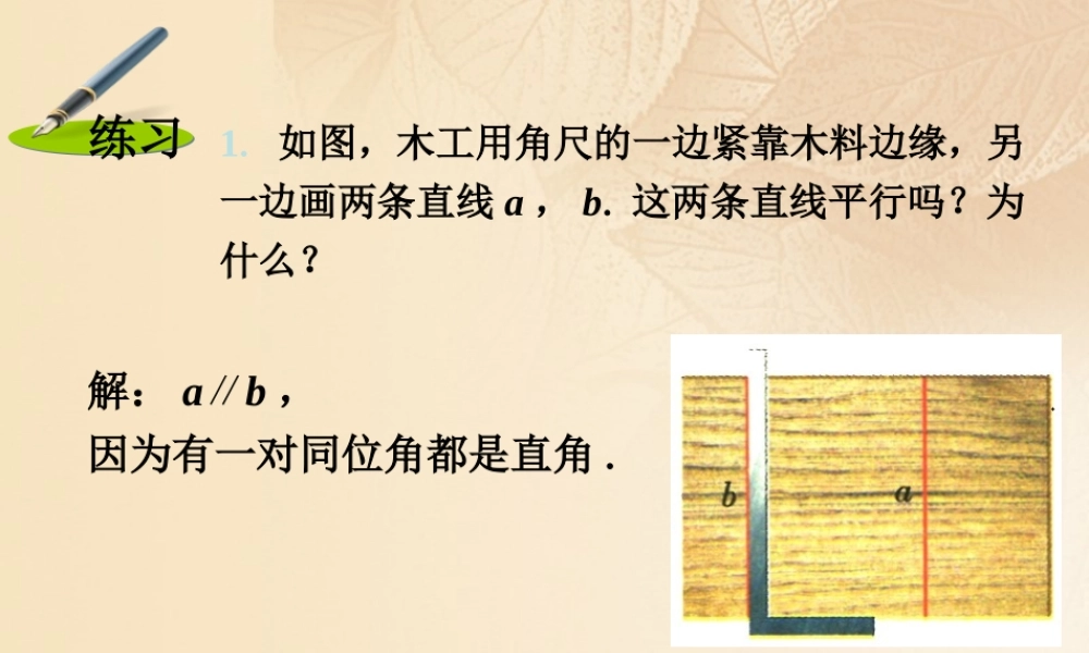 七年级数学下册 9.4 平行线的判定练习2素材 (新版)青岛版 素材