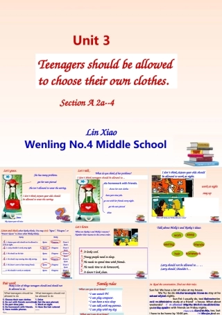 九年级英语 Teenagers should be allowed课件 人教新目标版 课件