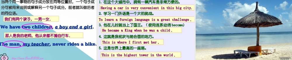 广东省高考英语专题复习重要语法句子成分 新课标 人教版 试题