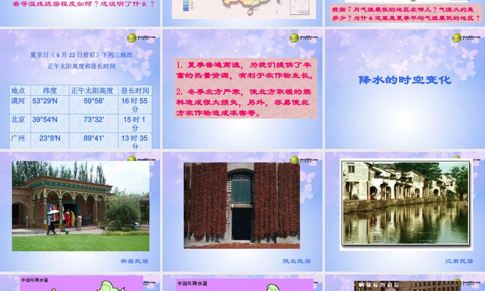 八年级地理上册 2.3 气温和降水课件 商务星球版 课件