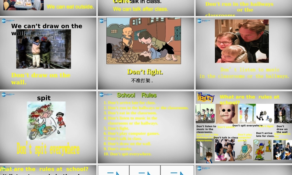 中学七年级英语下册 Unit 4 Don t eat in class Period 1课件 (新版)人教新目标版 课件