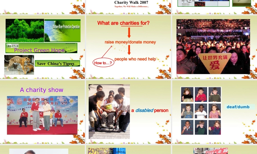 八年级英语下册 Unit 6 A charity walk Unit 6 A charity walk 1.Comic strip & Welcome to the unit课件 牛津版 课件