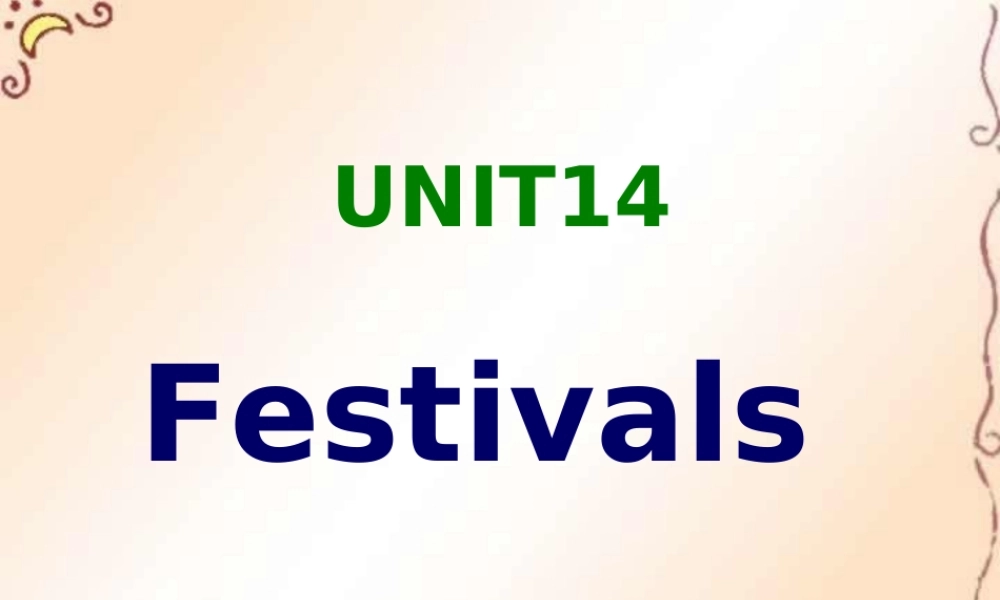 人教版高一英语Unit14 What s the meaning of celebrating festivals 课件