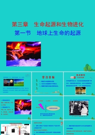 八年级生物下册 7.3.1 地球上生命的起源课件(新版)新人教版 课件