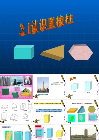 八年级数学认识直棱柱课件3 浙教版 课件