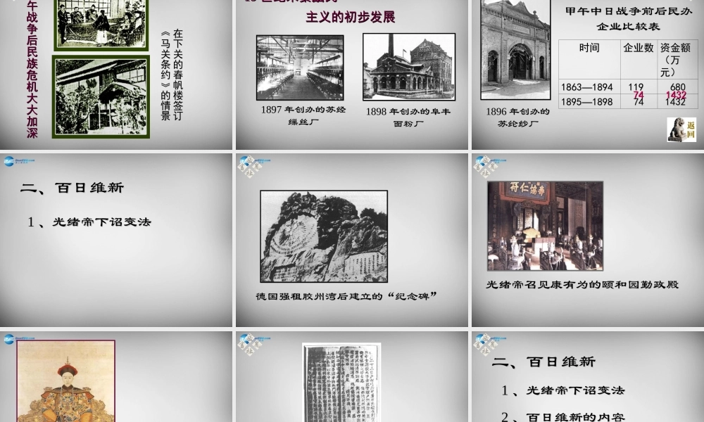 八年级历史上册 第6课 戊戌变法课件2 岳麓版 课件