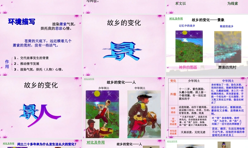 九年级语文上册 9(故乡)课件1 新人教版 课件