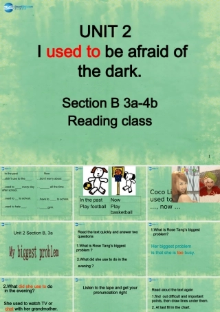 九年级英语全册 Unit 2 I used to be afraid of the dark课件3 人教新目标版 课件