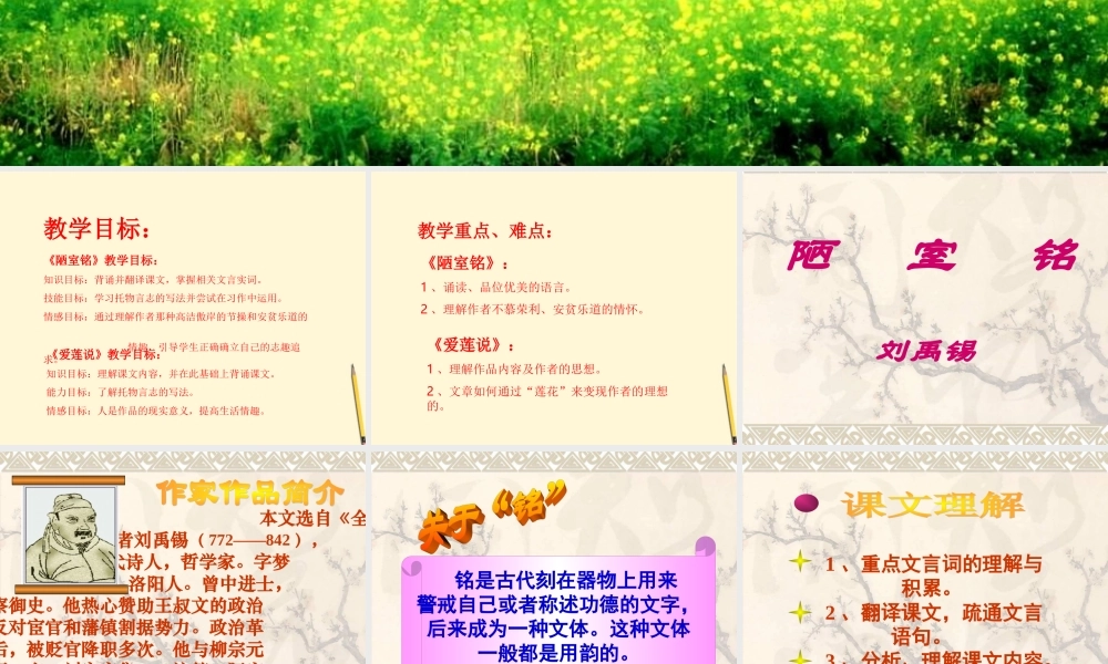 九年级语文上册 第21课(短文两篇)课件 鄂教版 课件