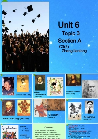 九年级英语下册 Unit 6 Entertainment and Friendship Topic 3 Section A课件 仁爱版 课件
