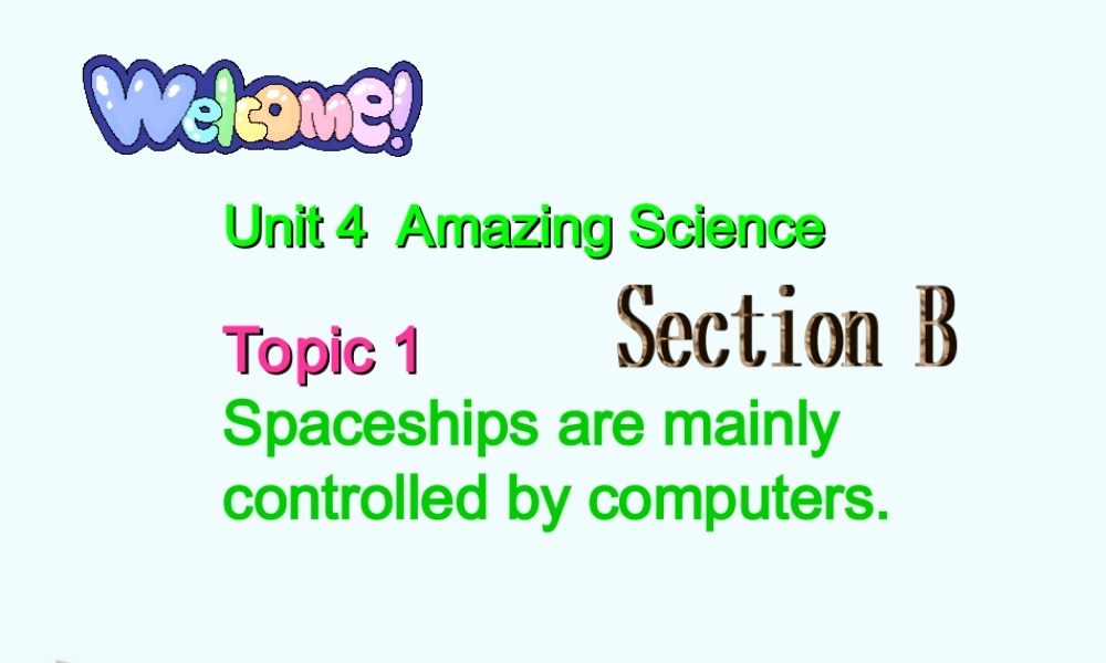 九年级英语上册  unit4 topic1sectionB课件 仁爱版 课件