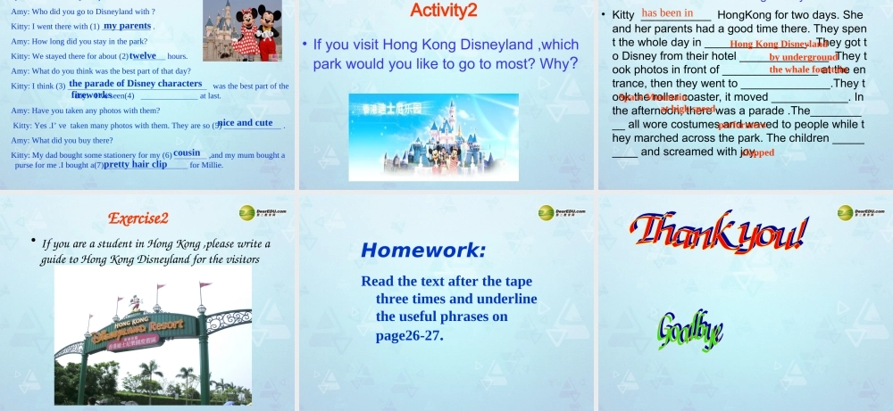 八年级英语下册(Unit 2 Travelling Reading)课件 牛津版 学案