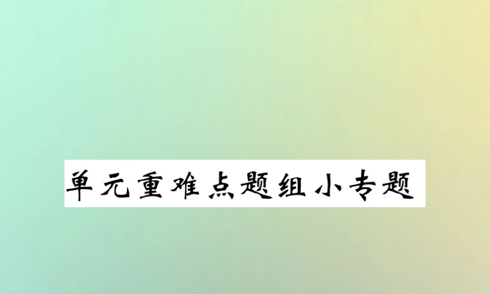 九年级英语全册 Unit 7 Teenagers should be allowed to choose their own clothes单元重难点题组小专题课件 (新版)人教新目标版 课件