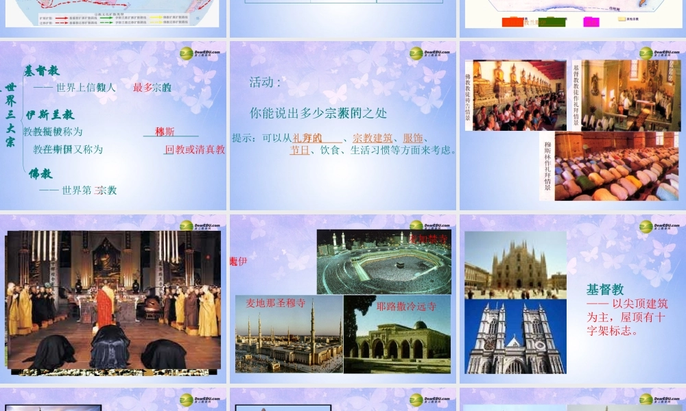 中学七年级地理上册 第四章 第二节 世界的语言和宗教(第1课时)课件 新人教版 课件