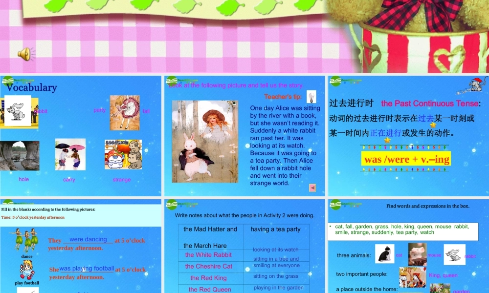 八年级英语上册 Module 6 Unit 1 She was sitting by the river课件 外研版 课件