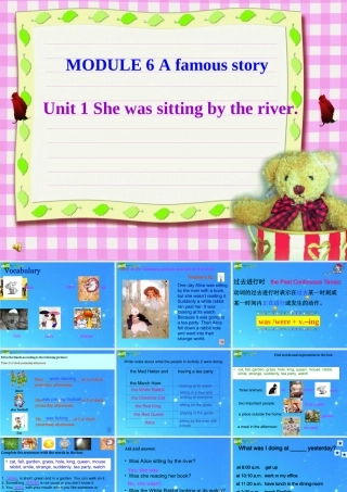 八年级英语上册 Module 6 Unit 1 She was sitting by the river课件 外研版 课件