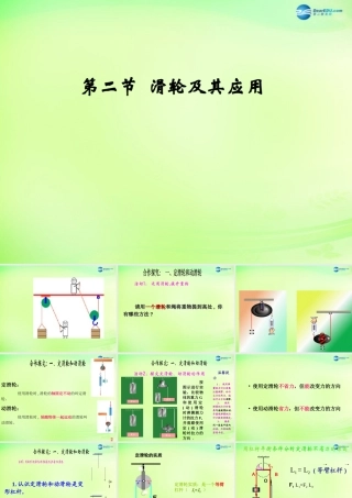 八年级物理全册 10.2 滑轮及其应用课件1 (新版)沪科版 课件
