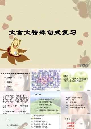 九年级语文文言文复习课件 人教版 课件