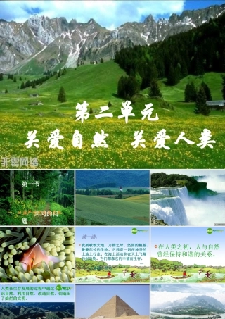 九年级思想品德 第二单元 第一节(共同的问题 共同的选择)课件 湘师版  课件