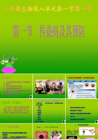 八年级生物下册 传染病及其预防课件 人教版 课件