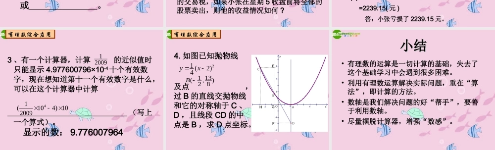 中考数学 有理数复习课件