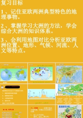 八年级地理下册 第一节亚洲及欧洲课件 湘教版 课件