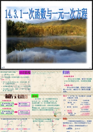 八年级数学(一次函数与一元一次方程)2课件人教版 课件