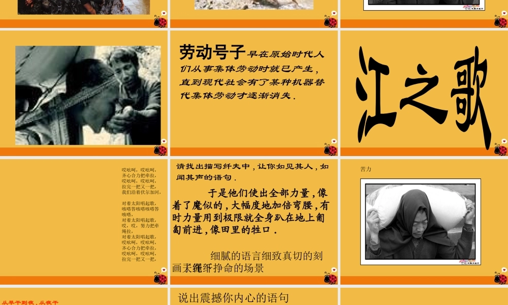 七年级语文下册 (江之歌)课件 北师大版 课件