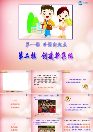 中学七年级政治上册 1.2 创建新集体课件 新人教版 课件