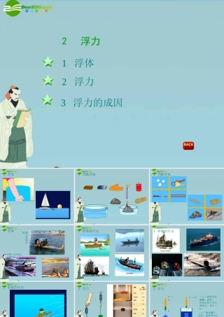 八年级科学上册 第四章第二节浮力课件 华东师大版 课件