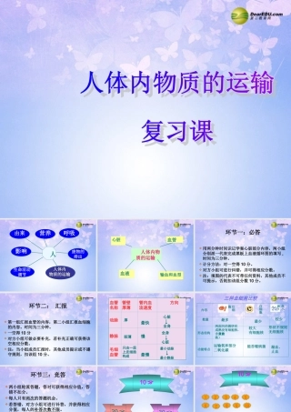 七年级生物下册 第四章 人体内物质的运输复习课件 新人教版 课件