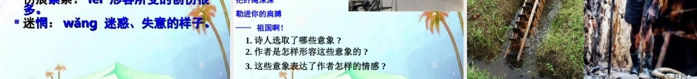九年级语文下册(祖国啊，我亲爱的祖国)优秀课件(59页) 人教新课标版 课件