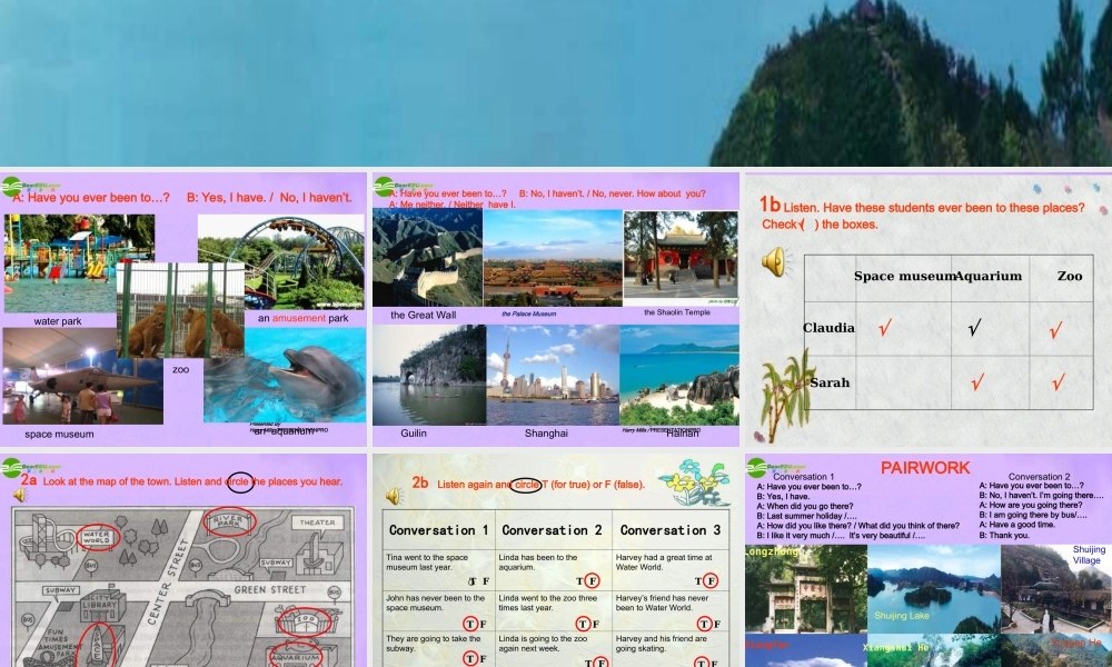 八年级英语下册 U1SectionA课件 鲁教版 课件