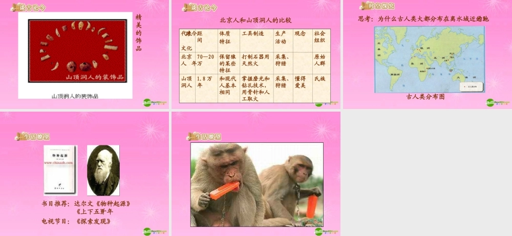 八年级历史 人猿相揖别课件 人教新课标版 课件