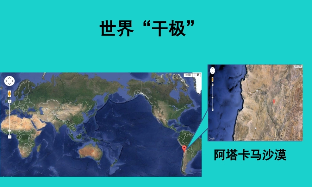 八年级地理上册 第二章 第一节 世界的气温和降水 世界的 干极 课件 中图版 课件