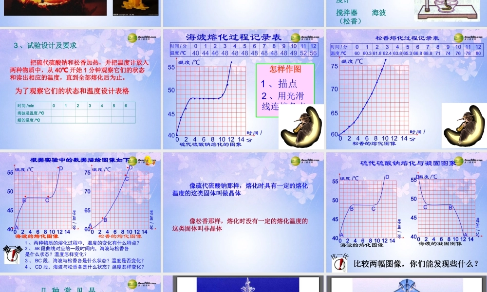 八年级物理上册 3.2 熔化和凝固课件 新人教版 课件